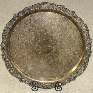 RARE!!! F B Rogers 18.5" Heavy Duty Silverplated Tray